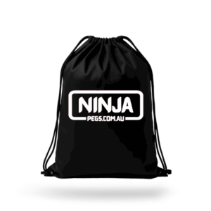 NINJA PEGS BLACK METAL CLOTHES PEGS POUCH