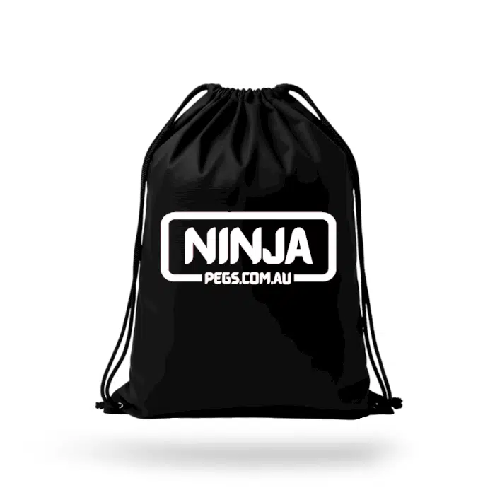 NINJA PEGS BLACK METAL CLOTHES PEGS POUCH